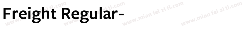 Freight Regular字体转换